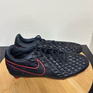 Nike Tiempo Legend 8 Men's Size 8 Club MG Soccer‎ Cleat Black Red AT6107-060